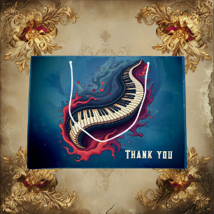 Sacola Para Presentes Grande Música em movimento, o piano curvo.