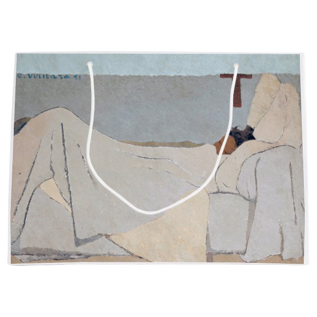Sacola Para Presentes Grande Na Cama, Edouard Vuillard (Frente)