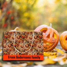 Sacola Para Presentes Grande Na moda laranja