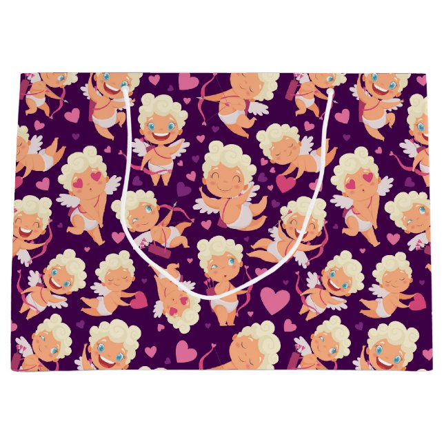 Sacola Para Presentes Grande Namorados Cupid Love Gift Bag (Frente)