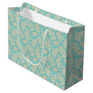 Sacola Para Presentes Grande Namorados Floral Pastel Whimsical