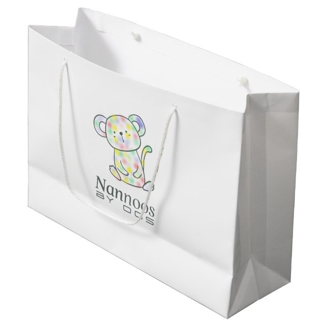 SACOLA PARA PRESENTES GRANDE NANNOOS GIFT BAGS (Frente inclinada)