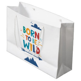 Sacola Para Presentes Grande Nascer A Ser Selvagem