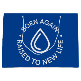 Sacola Para Presentes Grande Nascer Novamente Baptism Gift Bag