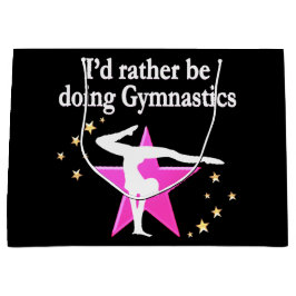 SACOLA PARA PRESENTES GRANDE NASCER PARA FAZER GINÁSTICA