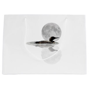 Sacola Para Presentes Grande Natações De Lua Na Saco De Presente À Lua