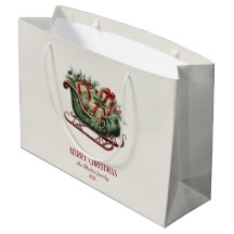 Natais vintages com presentes e verde