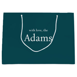 Sacola Para Presentes Grande Natal elegante   Casal moderno de entretenimento