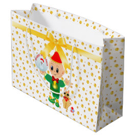 Sacola Para Presentes Grande Natal Elegante Fofo
