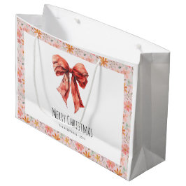 Sacola Para Presentes Grande Natal Minimalista do Arco Vermelho