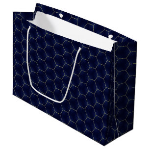 Sacola Para Presentes Grande Natal para o Marinho Chic & Elegant Dark Indigo He