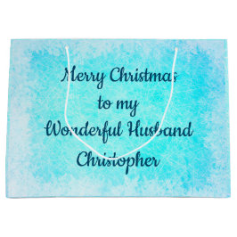Sacola Para Presentes Grande Natal Personalizado para Marido