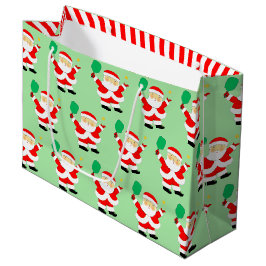 Sacola Para Presentes Grande Natal Pickleball
