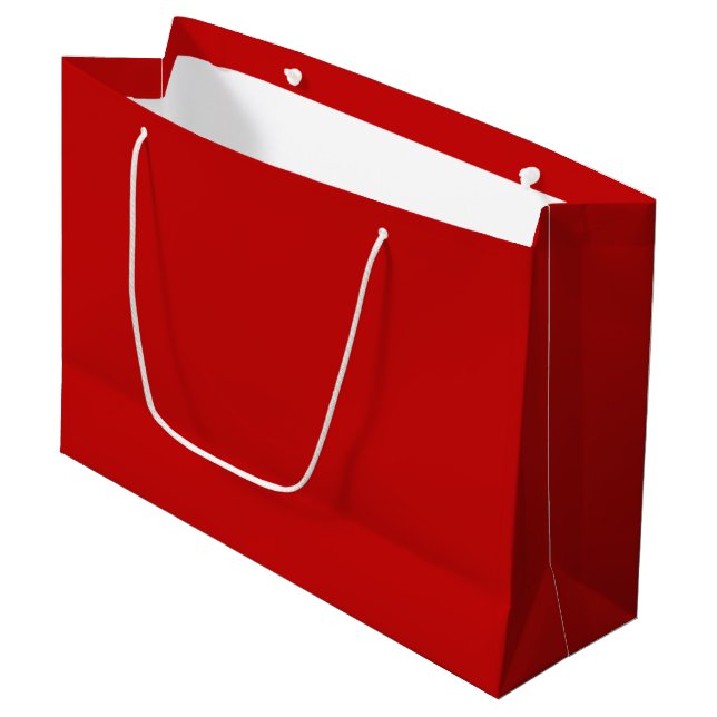 Sacola Para Presentes Grande Natal Vermelho (Frente inclinada)