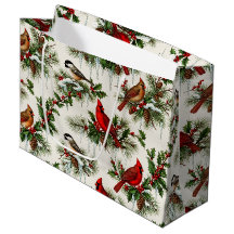 Natal Vintage Pássaros de Inverno