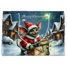 Sacola Para Presentes Grande Naughty List Delivery: The Goblin Clause Chronicle