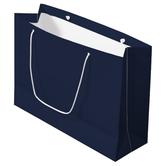 Sacola Para Presentes Grande Navy Blue (Frente inclinada)