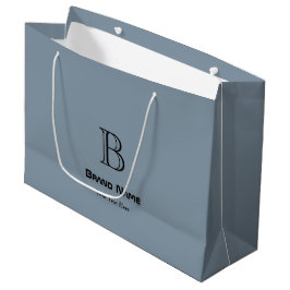 Sacola Para Presentes Grande Negócios Elegantes Monograma Minimalista Personali