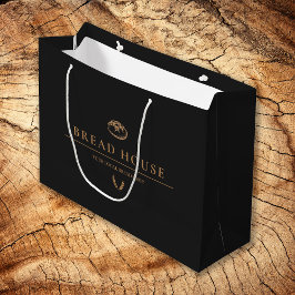 Sacola Para Presentes Grande Negócios mínimos modernos de Black Bakery