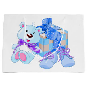 Sacola Para Presentes Grande New Baby Boy