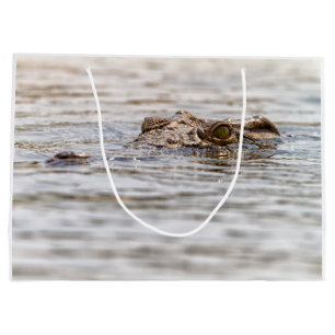 Sacola Para Presentes Grande Nile Crocodilo