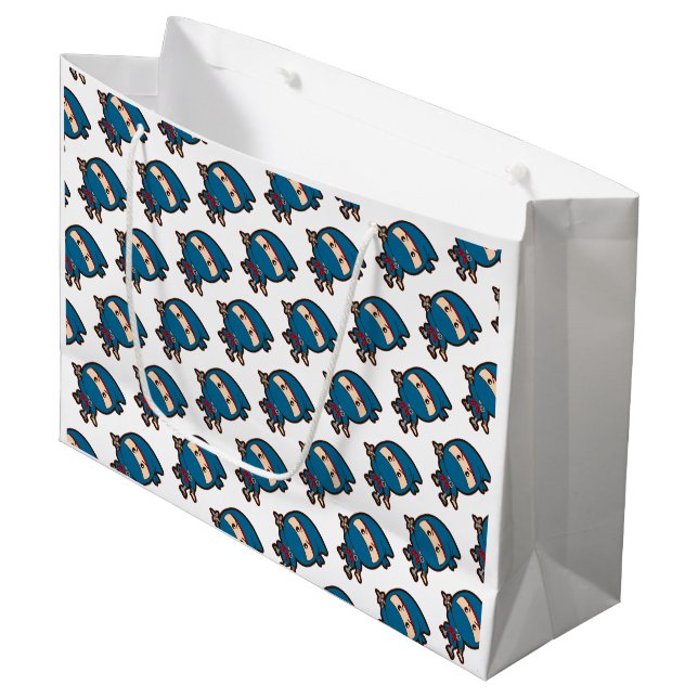Sacola Para Presentes Grande Ninja Boy (Frente inclinada)