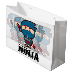 Sacola Para Presentes Grande Ninja Boy