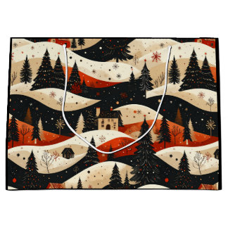 Sacola Para Presentes Grande Noir Noël - Casa