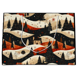 Sacola Para Presentes Grande Noir Noël - House