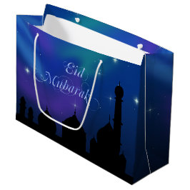 Sacola Para Presentes Grande Noite mágica de Eid - grande saco do presente