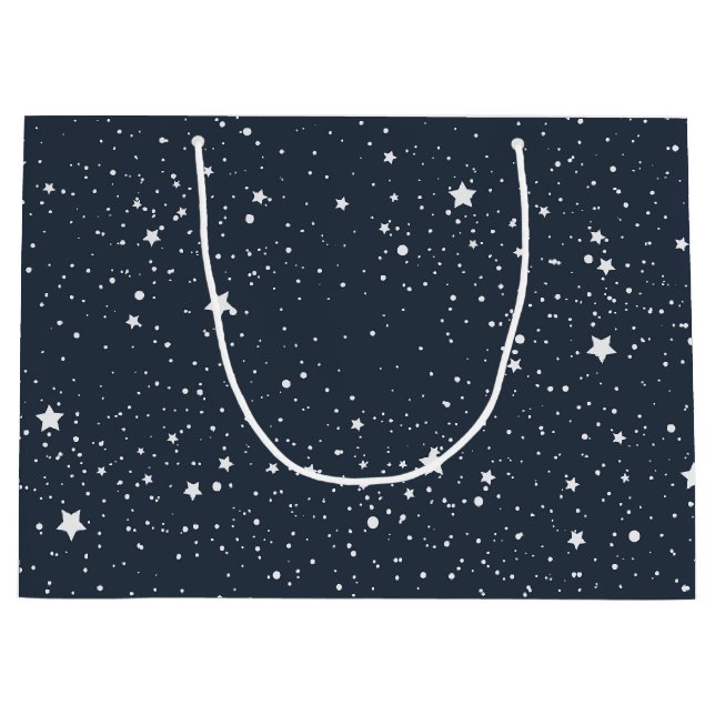 Sacola Para Presentes Grande Noite sob as estrelas (Frente)
