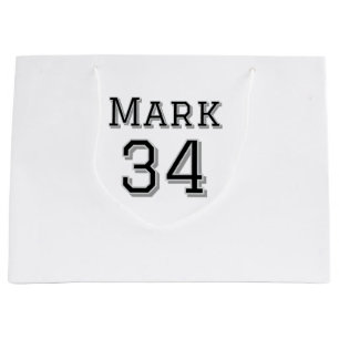 Sacola Para Presentes Grande nome da equipe adicionar nome do jogador data espo