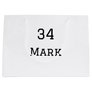 Sacola Para Presentes Grande nome da equipe adicionar nome do jogador data espo