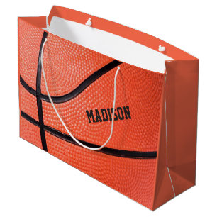 Sacola Para Presentes Grande Nome personalizado de basquetebol