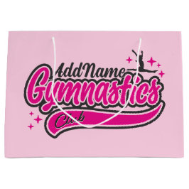Sacola Para Presentes Grande Nome Personalizado Ginástica Salto Dividido Ginást