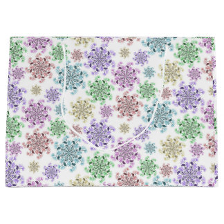 Sacola Para Presentes Grande Nordic Snow Garden