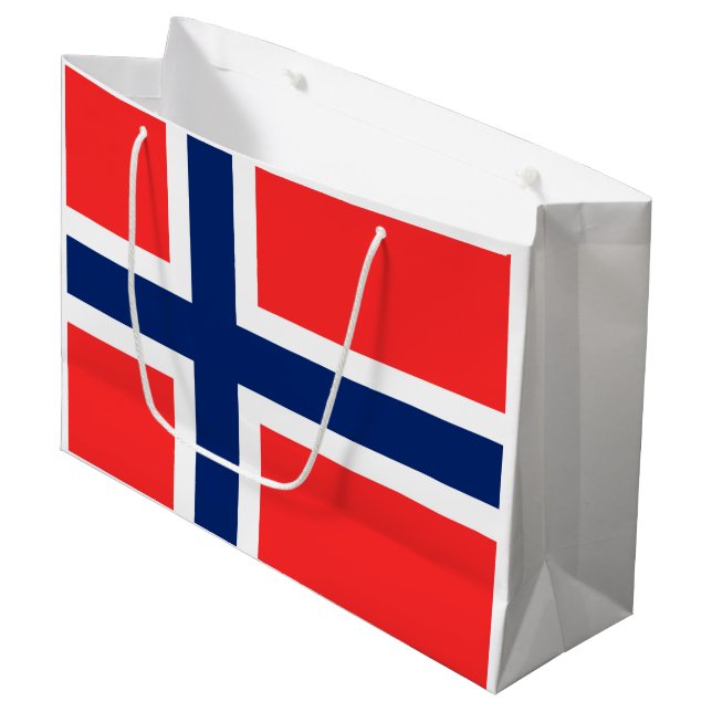 Sacola Para Presentes Grande Noruega (Frente inclinada)