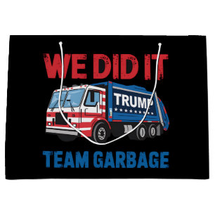 Sacola Para Presentes Grande Nós Conseguimos Equipe Lixo Trump Presidente 47 EU