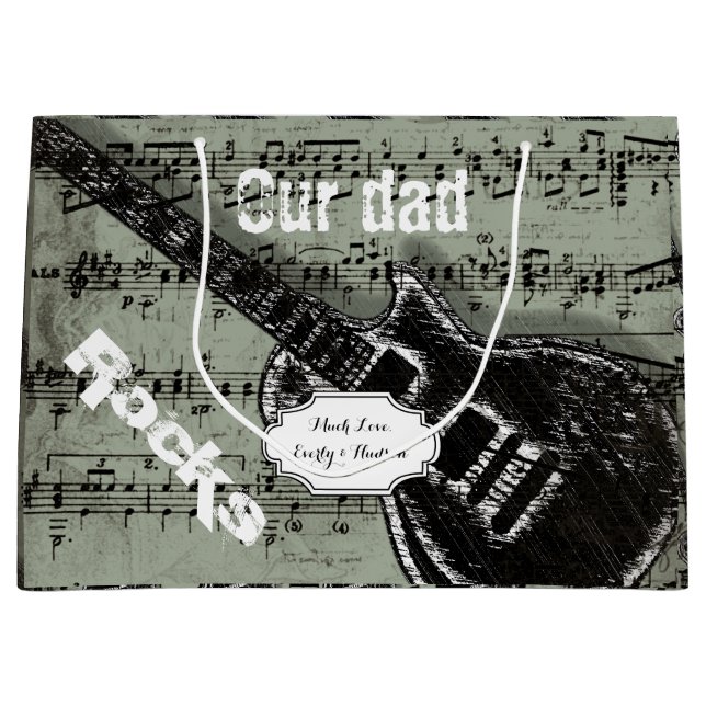 Sacola Para Presentes Grande Nossas Rochas Pais (Frente)