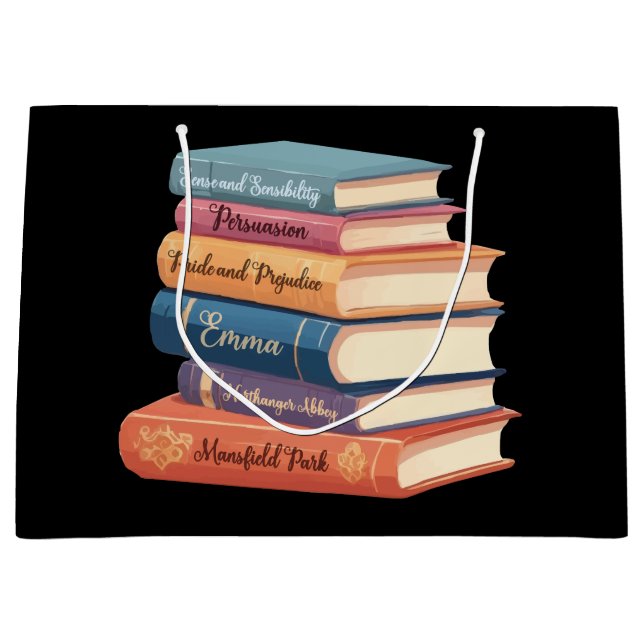 Sacola Para Presentes Grande Novelas de Jane Austen VII (Frente)