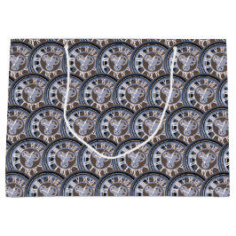 Sacola Para Presentes Grande Números romanos Relógio de Artes de Vintagem