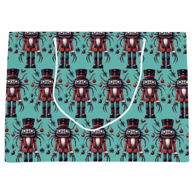 Sacola Para Presentes Grande Nutcracker assustador (Frente)