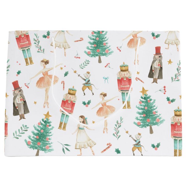 Sacola Para Presentes Grande Nutcracker Balé Images Gift Bag (Frente)