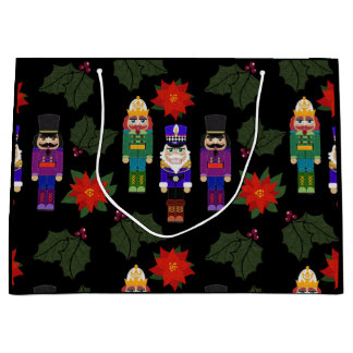 Sacola Para Presentes Grande Nutcrackers Christmas Gift Bag