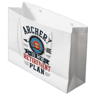 Sacola Para Presentes Grande O Arco e Flecha É Meu Plano de Aposentadoria Arque
