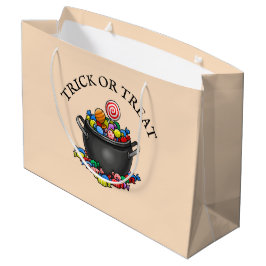 Sacola Para Presentes Grande O caldeirão da bruxa para o Halloween