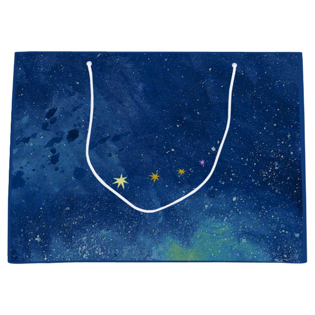 Sacola Para Presentes Grande O céu estrelado (Frente)