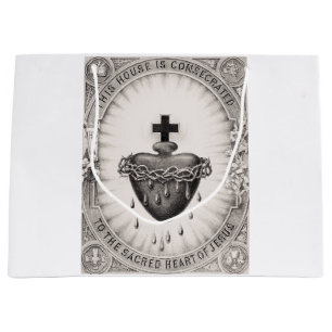 Sacola Para Presentes Grande O Cristo de Jesus mais sagrado