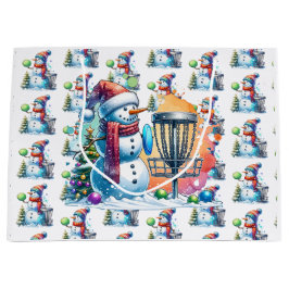 Sacola Para Presentes Grande O Golfe do Disco Pensou no Natal