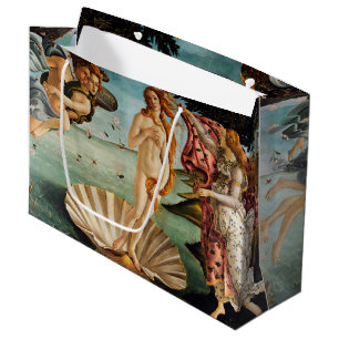 Sacola Para Presentes Grande O Nascimento de Vênus, Sandro Botticelli